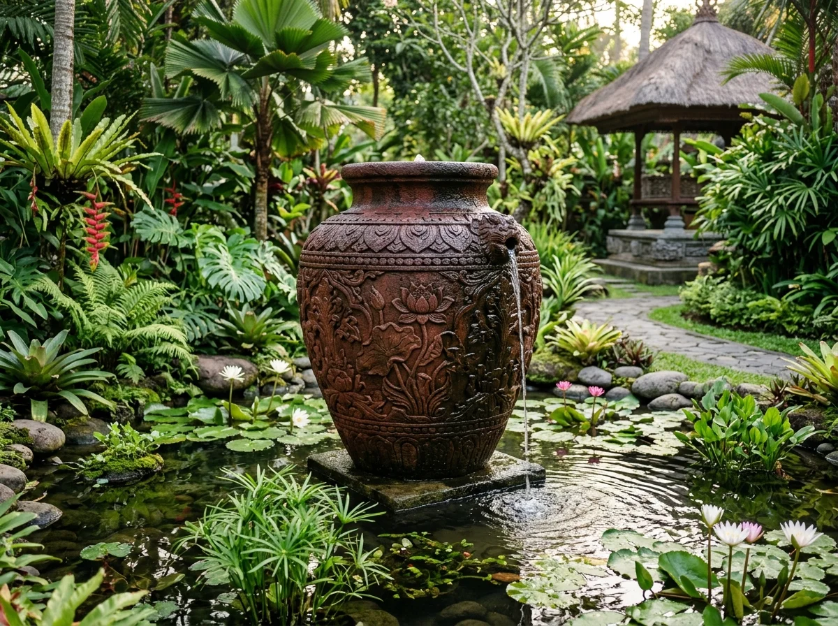 Tropical Water Jar