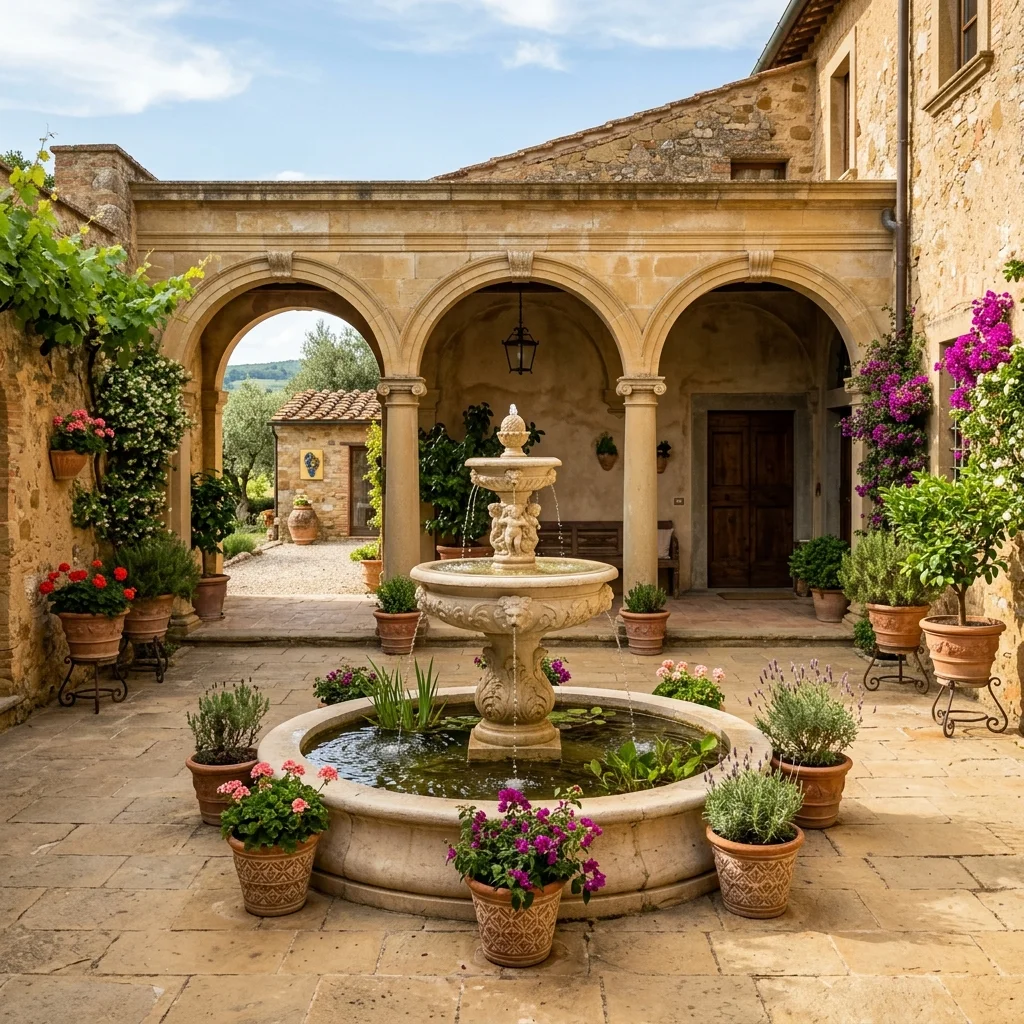 Commission: Mediterranean Courtyard