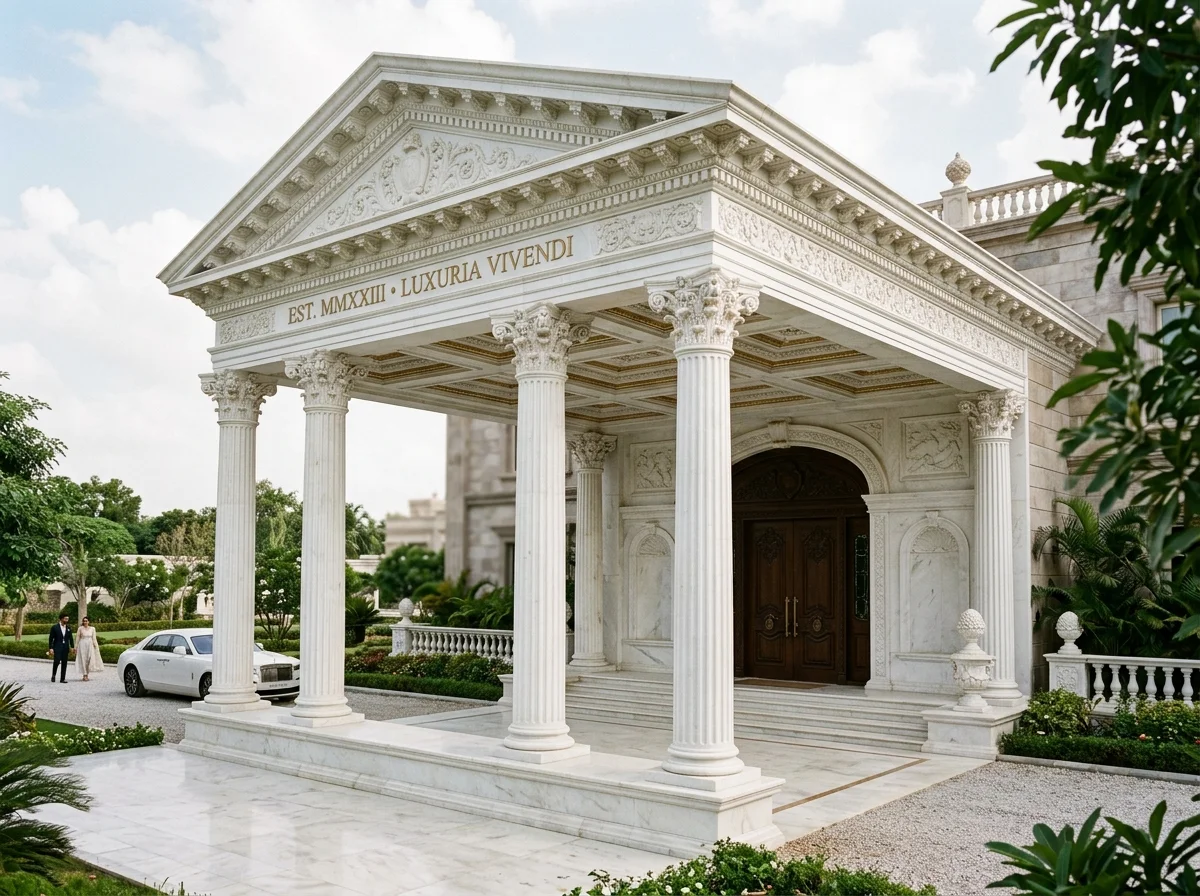 Neoclassical Marble Portico