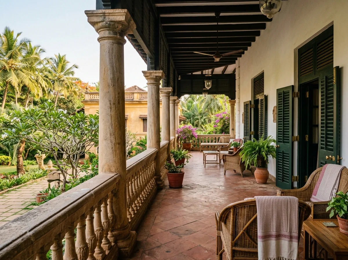 Colonial Stone Veranda