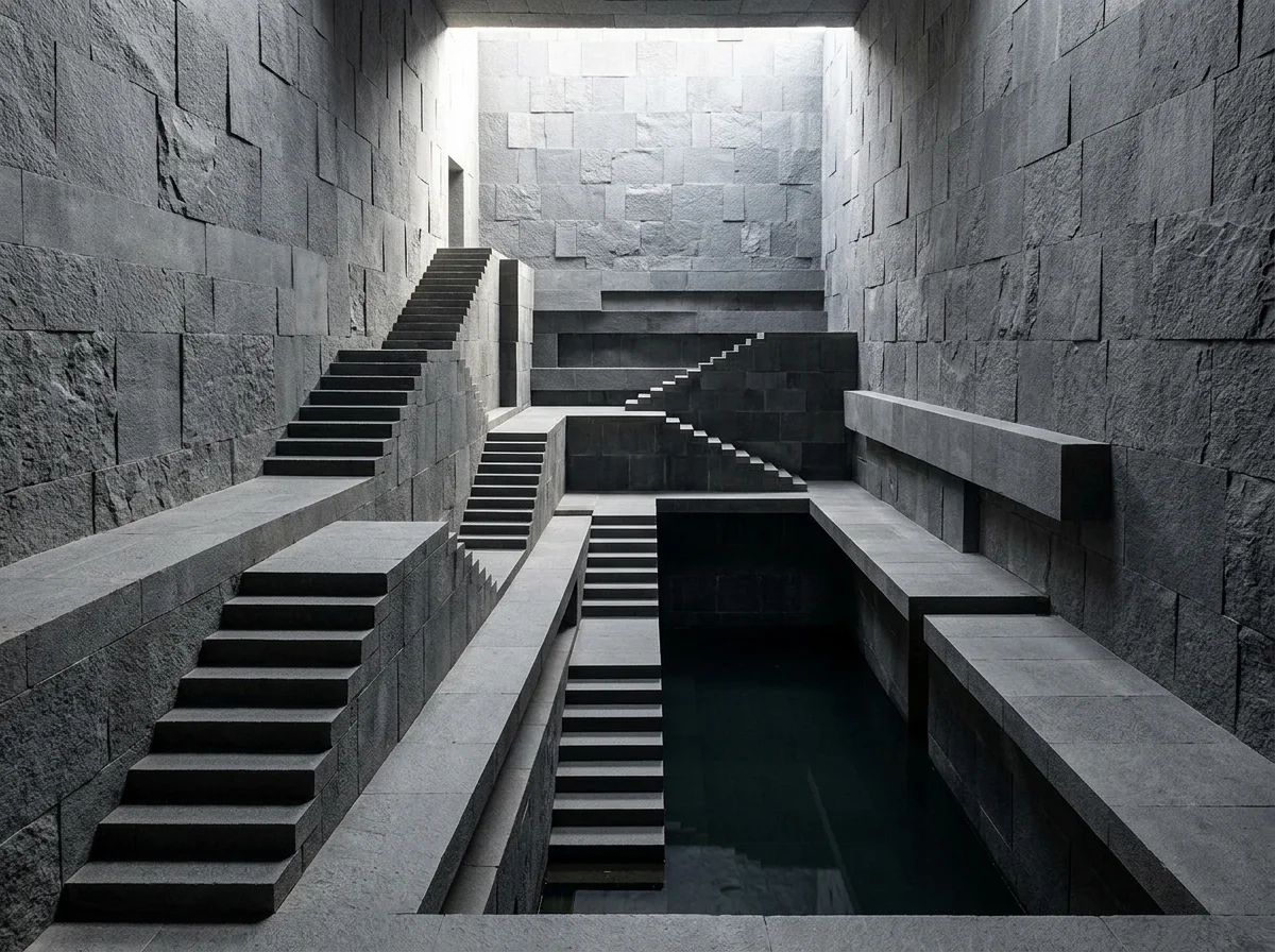 Minimalist Stepwell Cladding