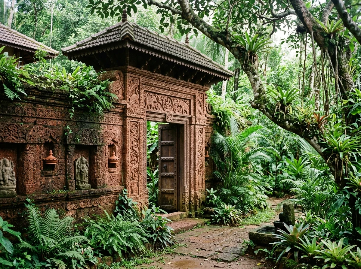Laterite Temple Wall