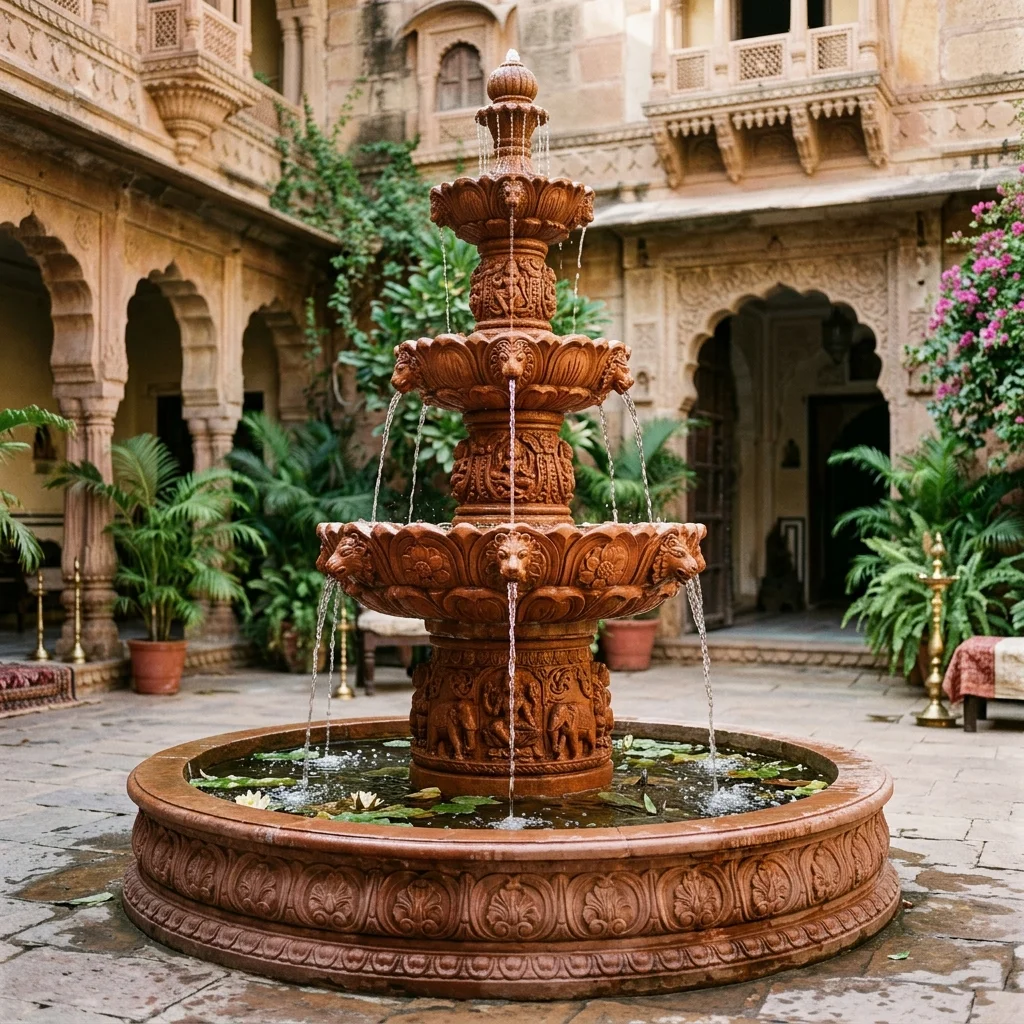 Traditional Stepped Fountain