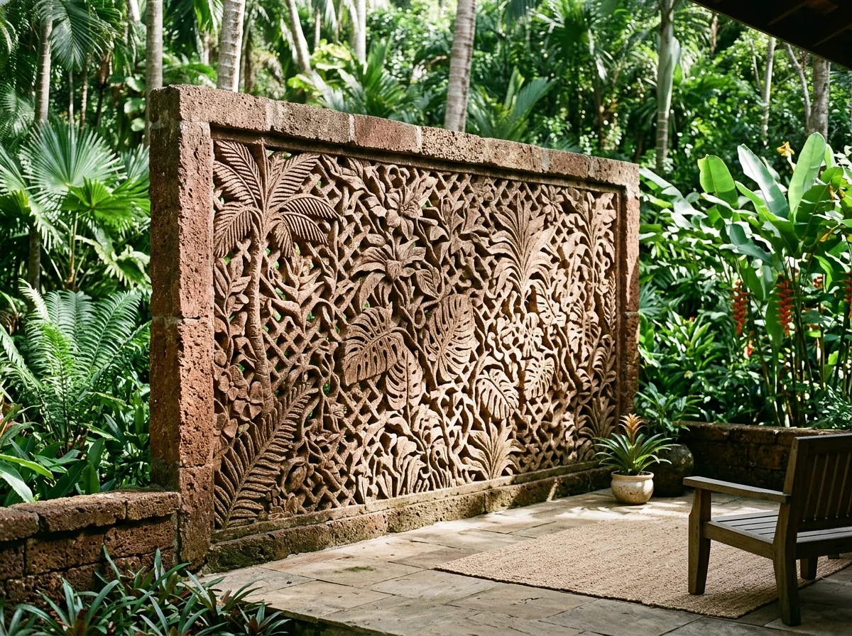 Tropical Stone Screen