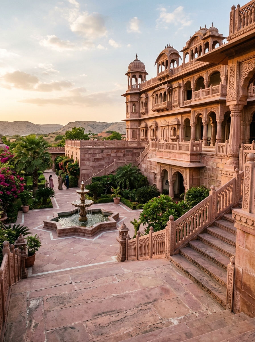 Landscape Elements in Bansi Paharpur Sandstone
