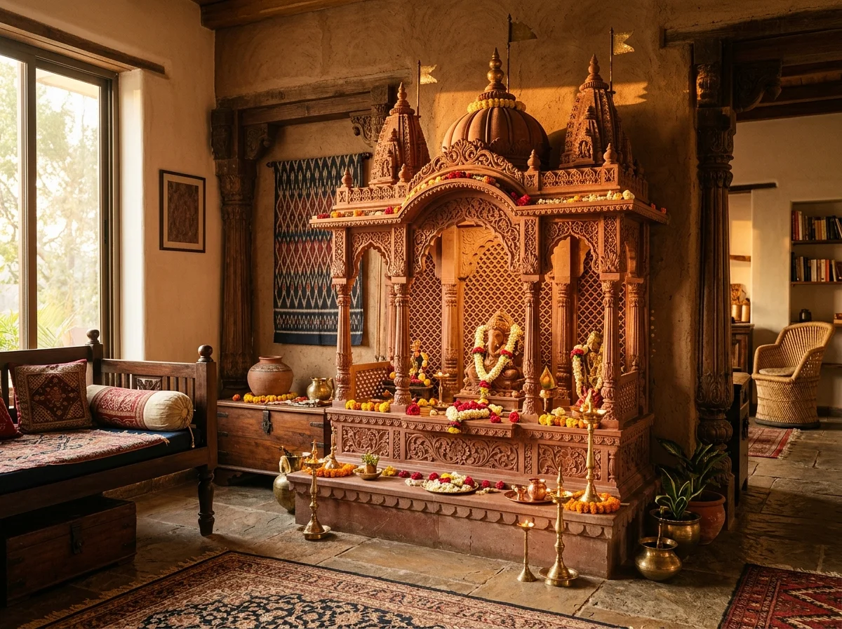 Spiritual Collections in Dholpur Red Sandstone